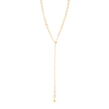 Y-shaped pearls necklace Ninive - Gold - Sodini Bijoux