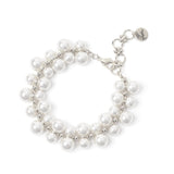 Chain and pearls bracelet Ninive - Silver - Sodini Bijoux