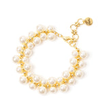 Chain and pearls bracelet Ninive - Gold - Sodini Bijoux