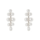 Pearls pairs earrings Ninive - Silver - Sodini Bijoux