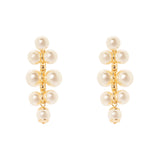Pearls pairs earrings Ninive - Gold - Sodini Bijoux