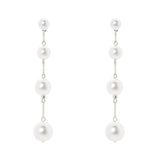 Long earrings Ninive - Silver - Sodini Bijoux