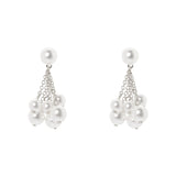 Cluster earrings Ninive - Silver - Sodini Bijoux