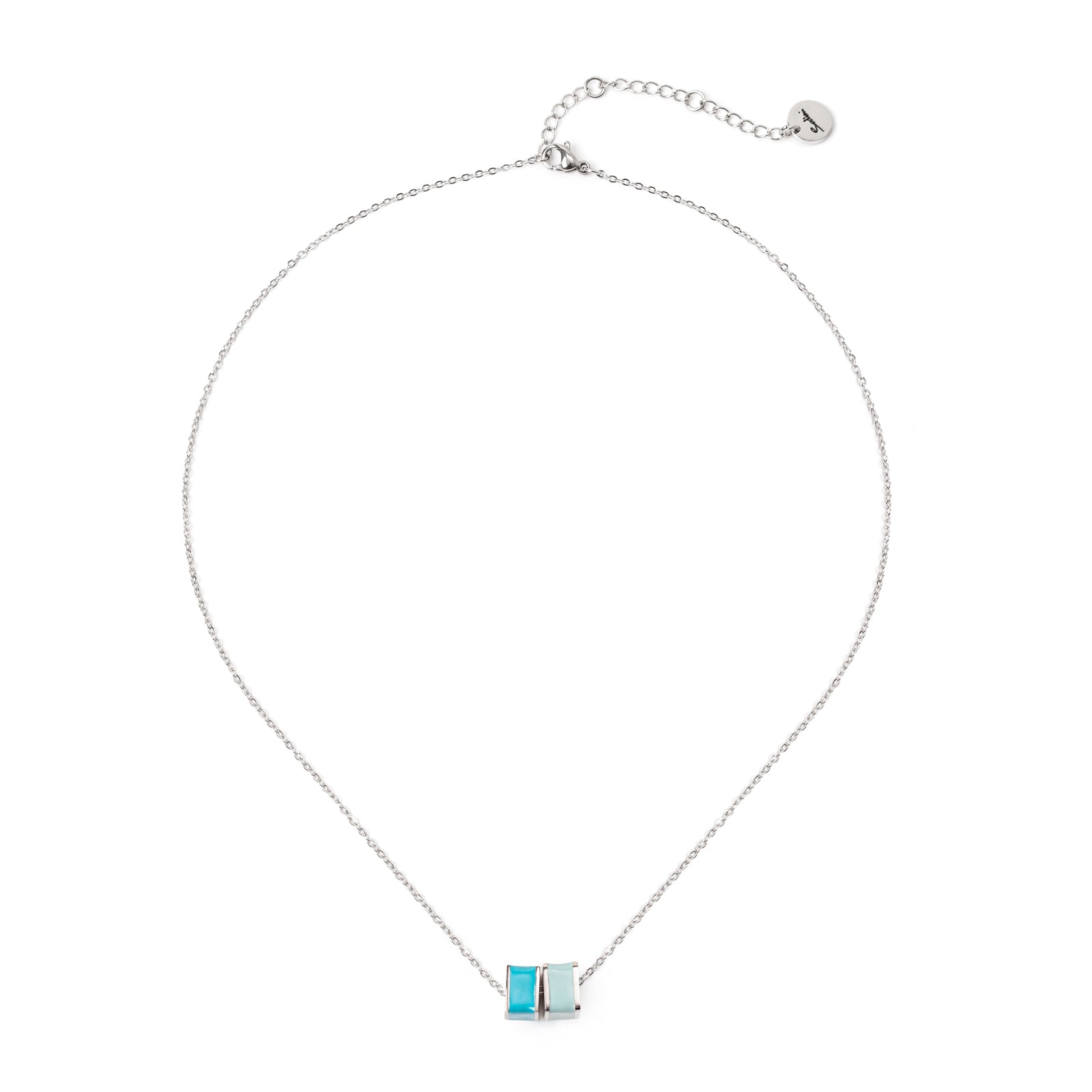 Girocollo a due cubetti Candy - Blu - Sodini Bijoux