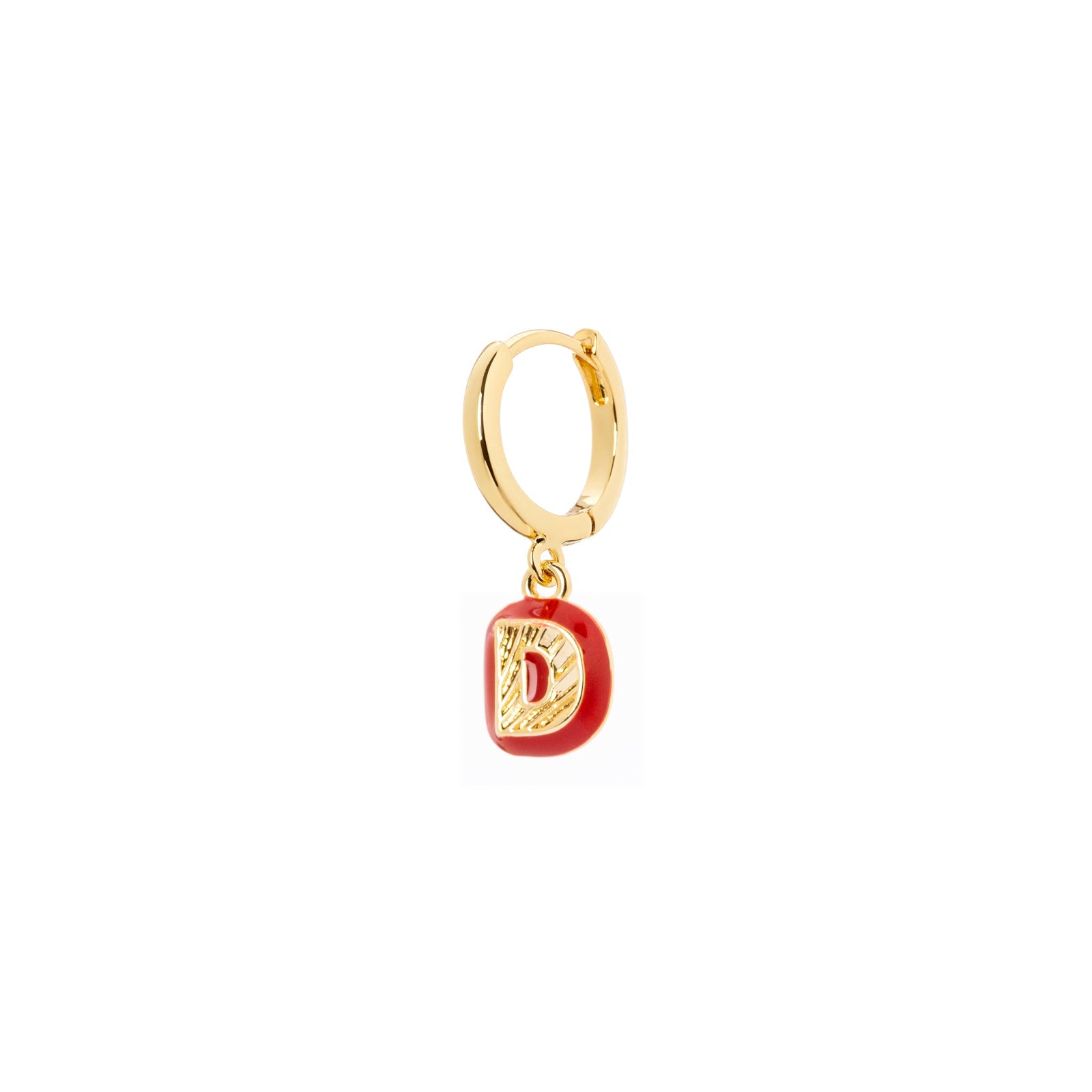 Mono orecchino lettera D Charming Letters - Lettera d - Sodini Bijoux