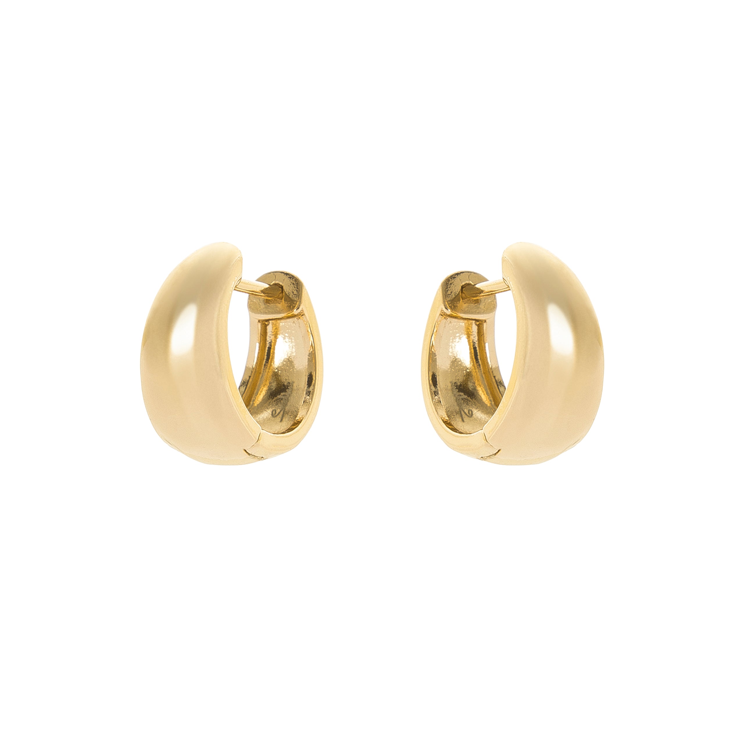 Tapered hoop earrings Malibù - Gold - Sodini Bijoux