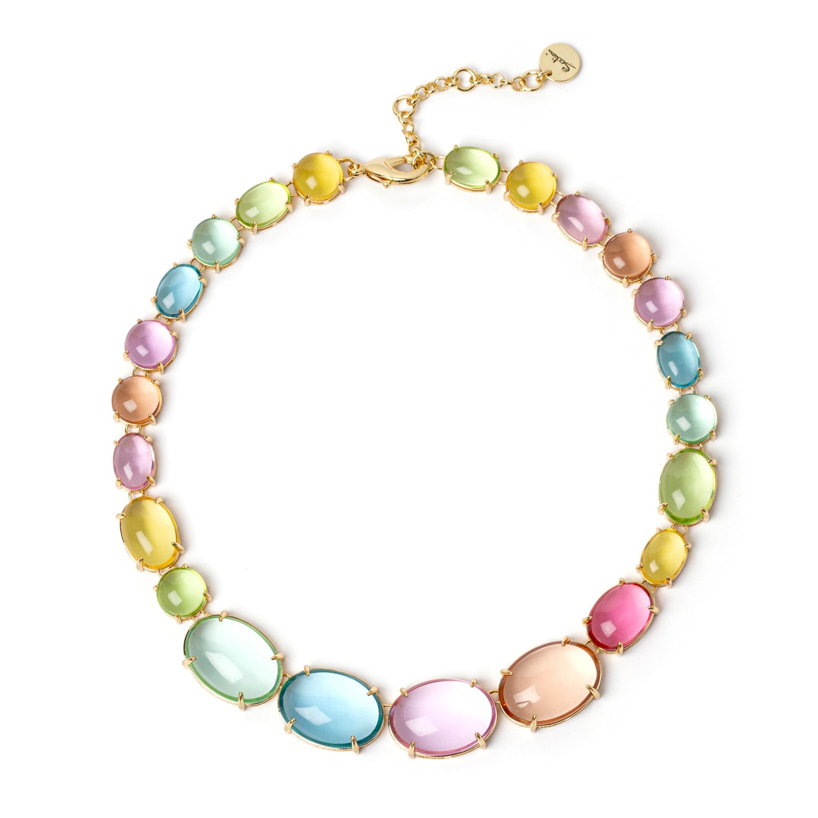 Choker of cabochons Blossom - Multicolor - Sodini Bijoux