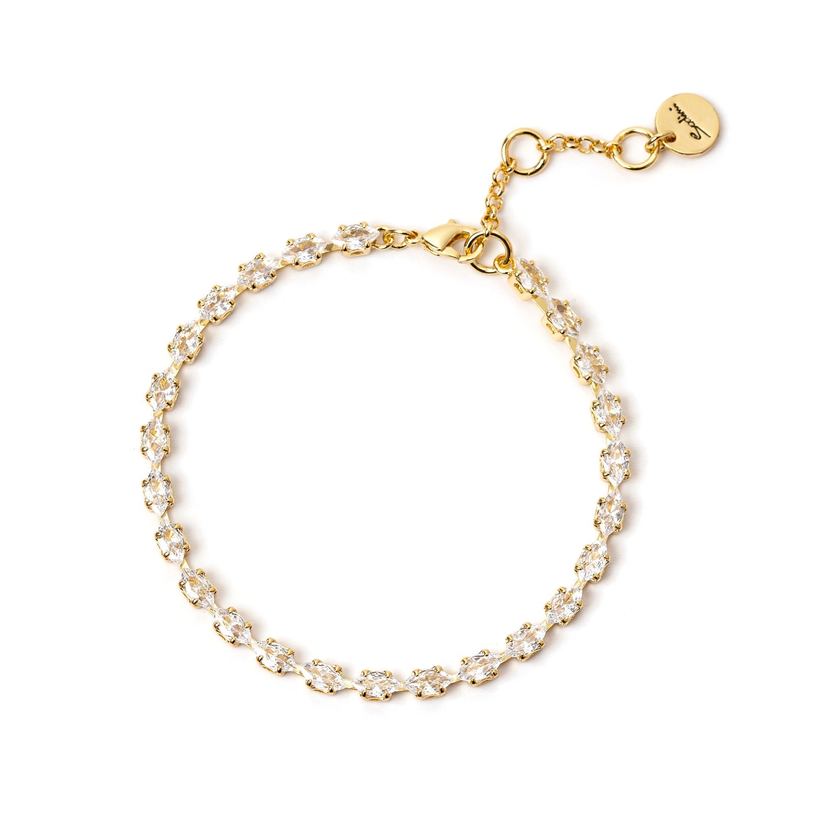 Bracciale di zirconi Crystalline - Oro e bianco - Sodini Bijoux