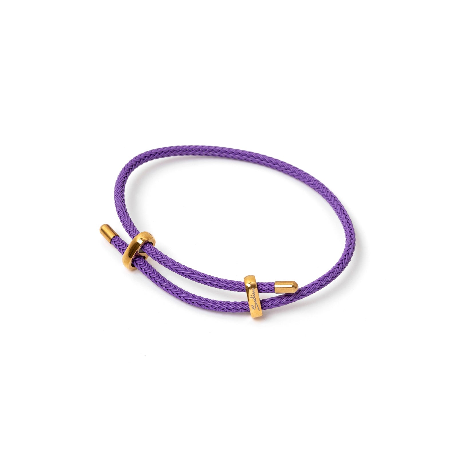 Metal cord bracelet Remind me - Purple - Sodini Bijoux