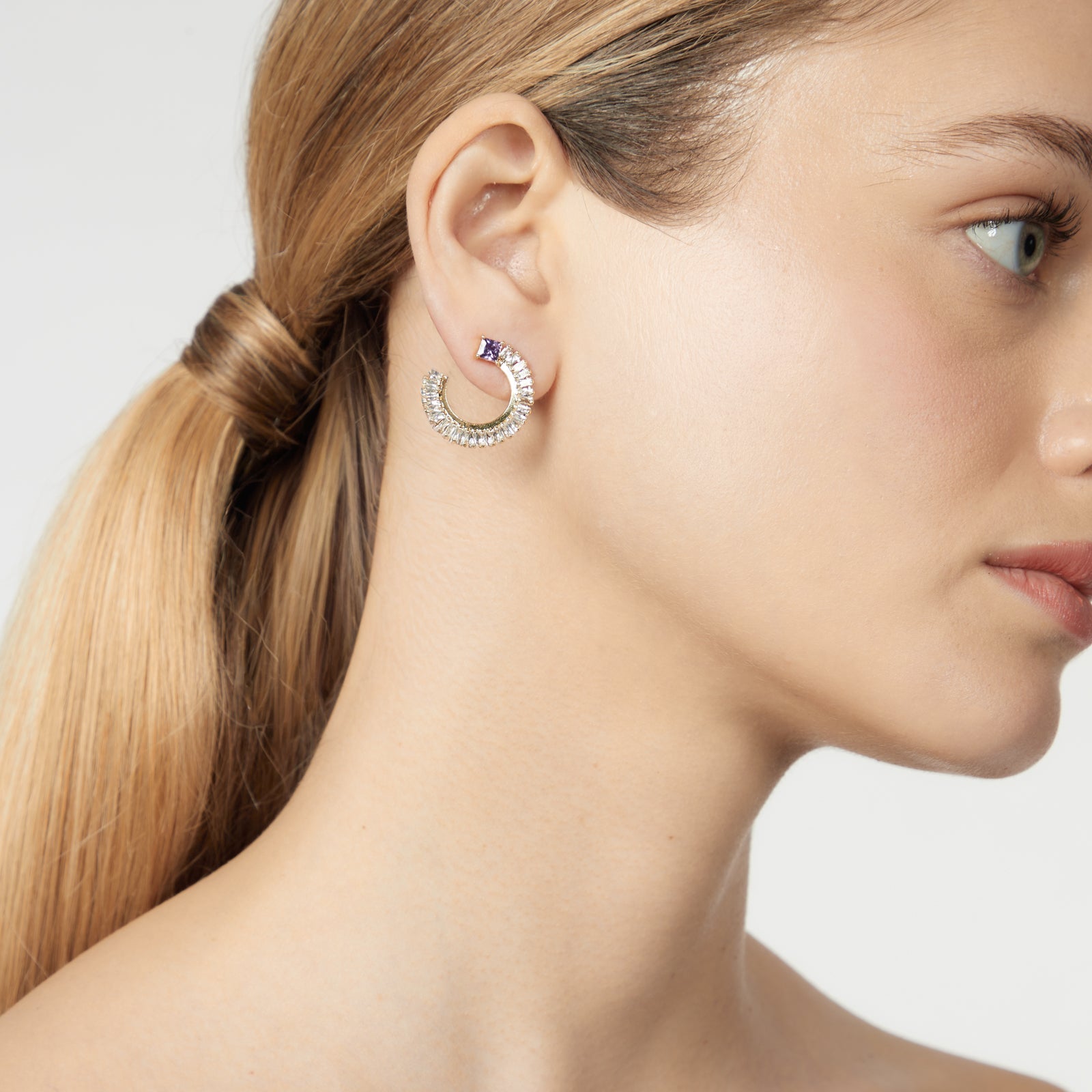 Little hoop earrings Ishtar - Multicolor - Sodini Bijoux