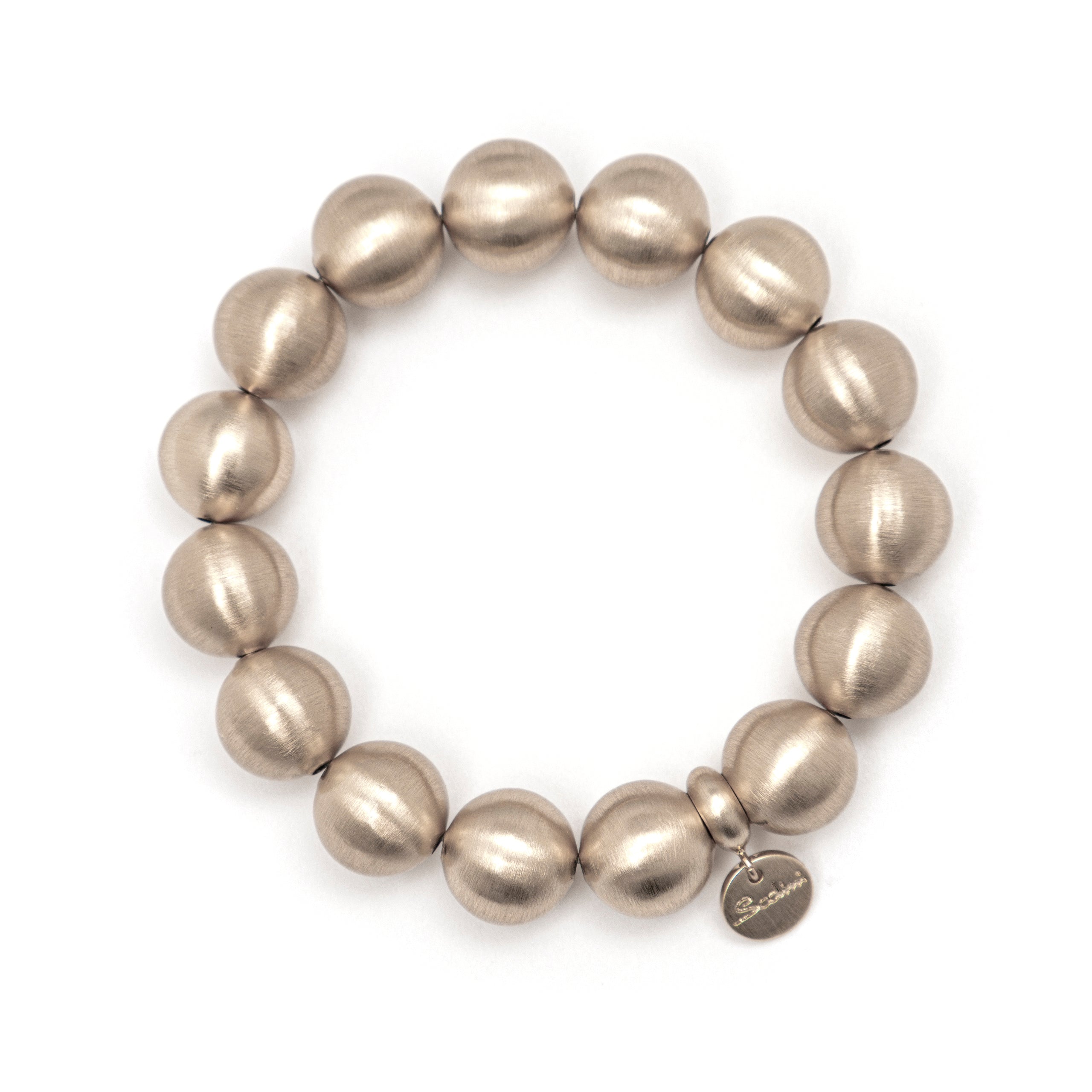 Bracciale elastico maxi boule Sissi - Bronzo opaco - Sodini Bijoux