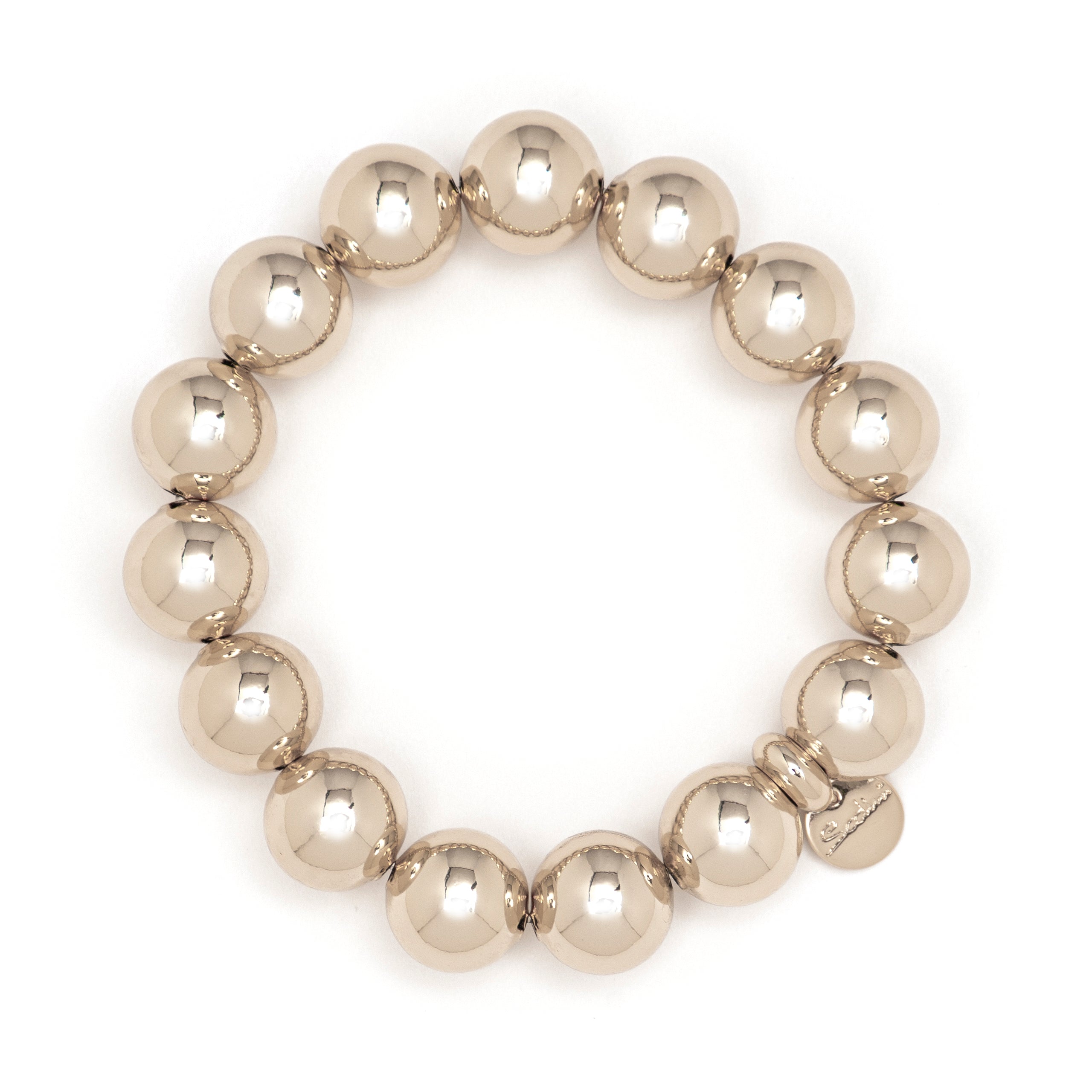 Bracciale elastico maxi boule Sissi - Bronzo - Sodini Bijoux