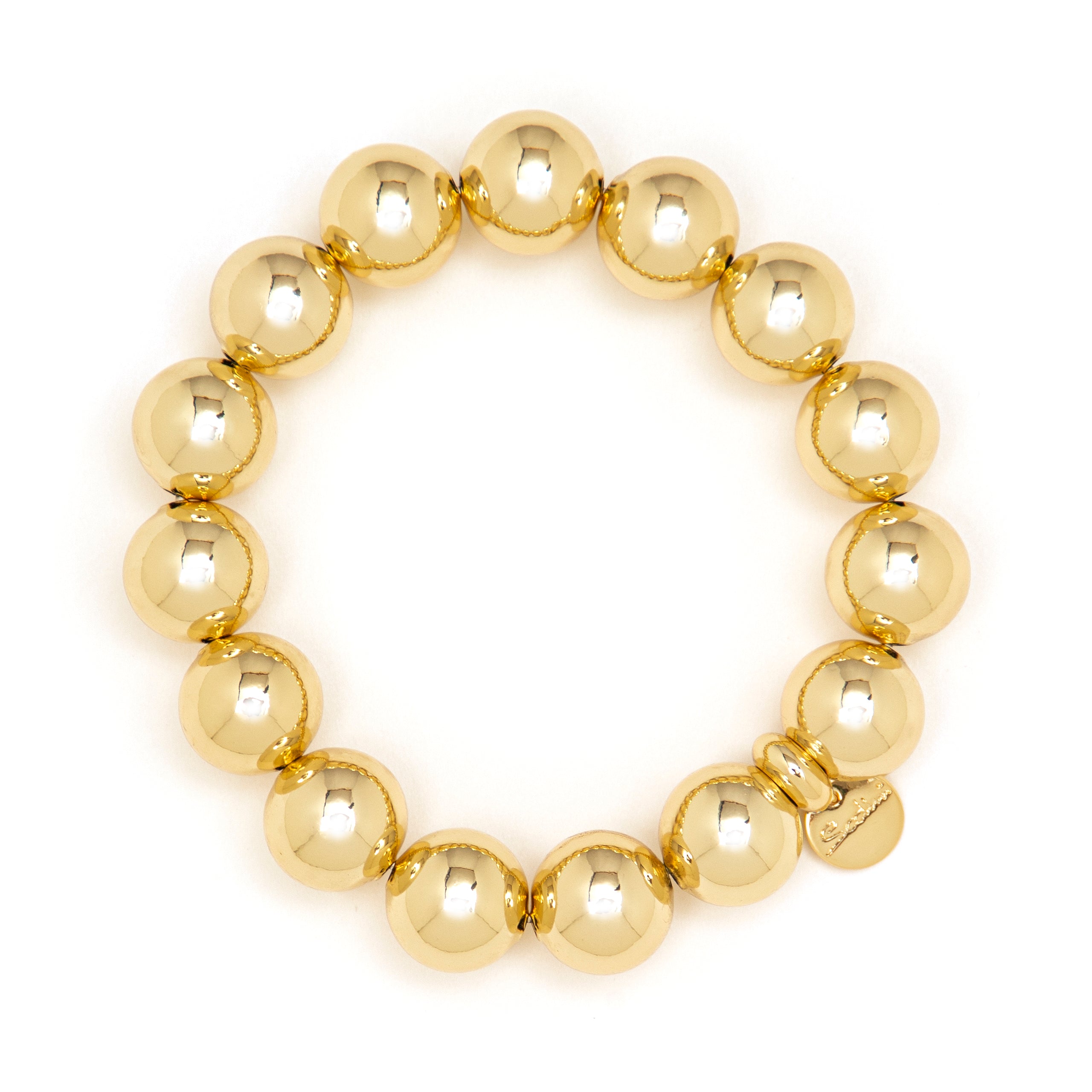 Bracciale elastico maxi boule Sissi - Oro - Sodini Bijoux