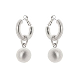 Earrings boule and headband Sissi - Matt silver - Sodini Bijoux