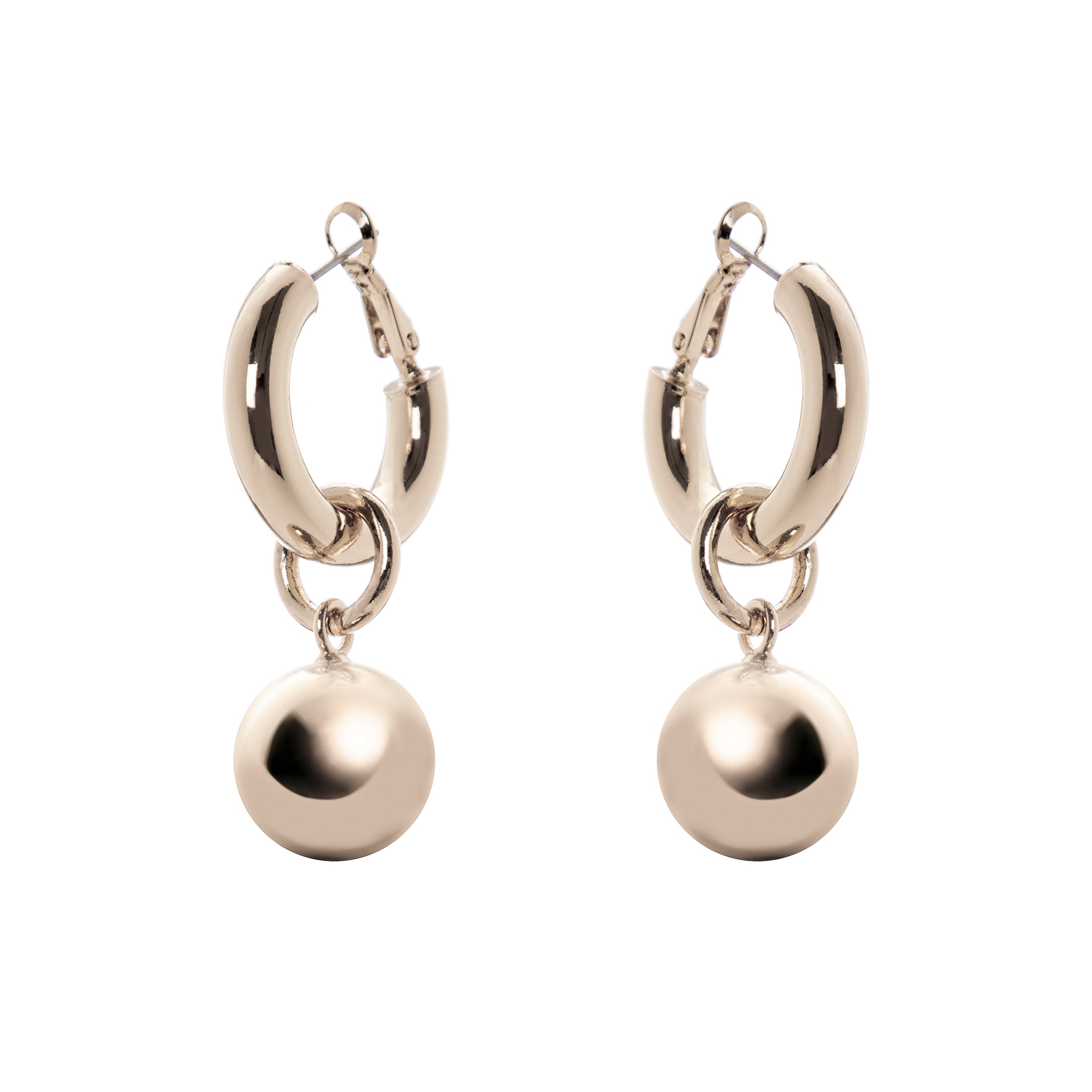 Boule and headband earrings Sissi - Bronze - Sodini Bijoux