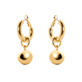 Boule and headband earrings Sissi - Gold - Sodini Bijoux
