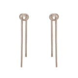 Knotted chain earrings Cleopatra - Bronze - Sodini Bijoux