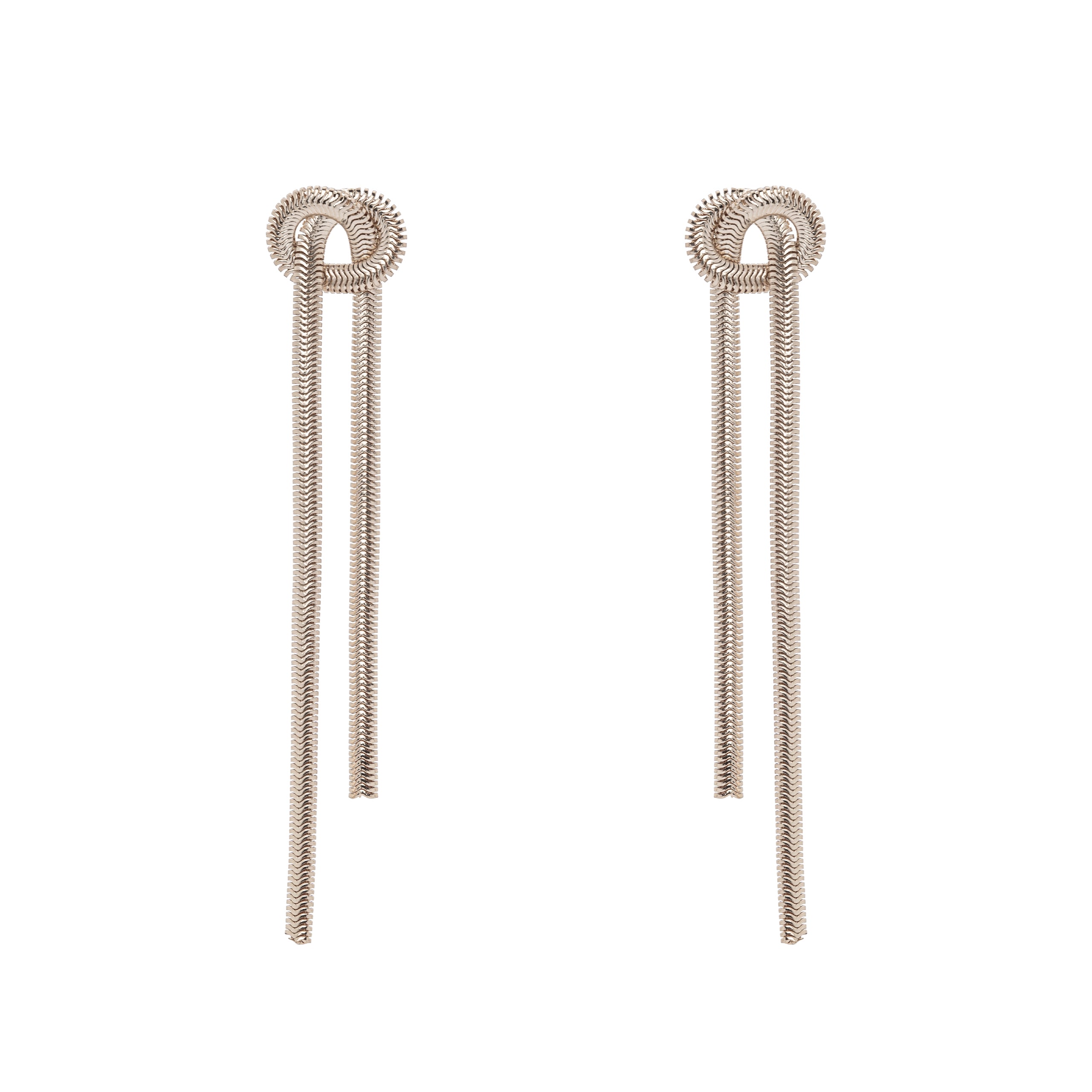 Orecchini a catena annodata Cleopatra - Bronzo - Sodini Bijoux