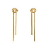 Knotted chain earrings Cleopatra - Gold - Sodini Bijoux