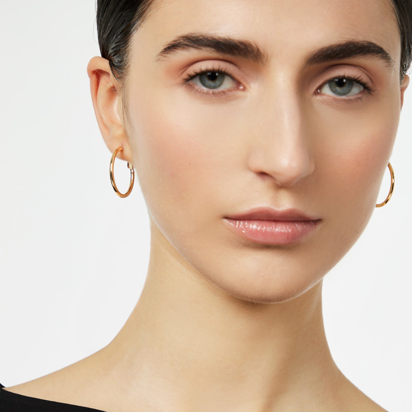 Orecchini a mini cerchio snello Isabel - Oro - Sodini Bijoux
