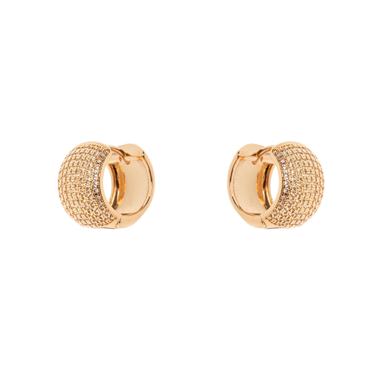 Orecchini mini cerchio largo Ginevra - Oro - Sodini Bijoux