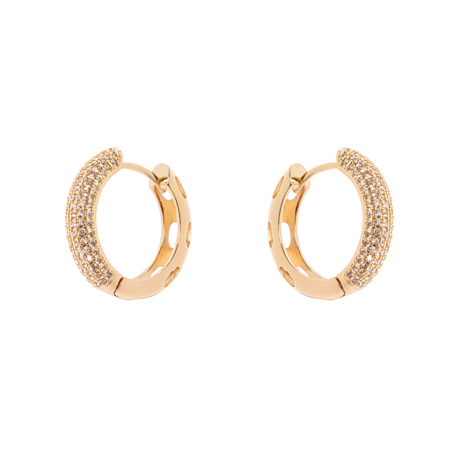Orecchini mini cerchio leggero Ginevra - Oro - Sodini Bijoux