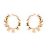 Domus Spiral Hoop Earrings - Gold - Sodini Bijoux