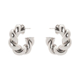 Orecchini a cerchio treccia Domus - Argento - Sodini Bijoux