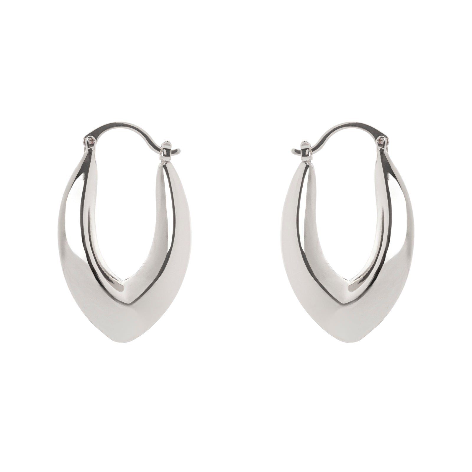 Orecchini cerchio a punta Domus - Argento - Sodini Bijoux