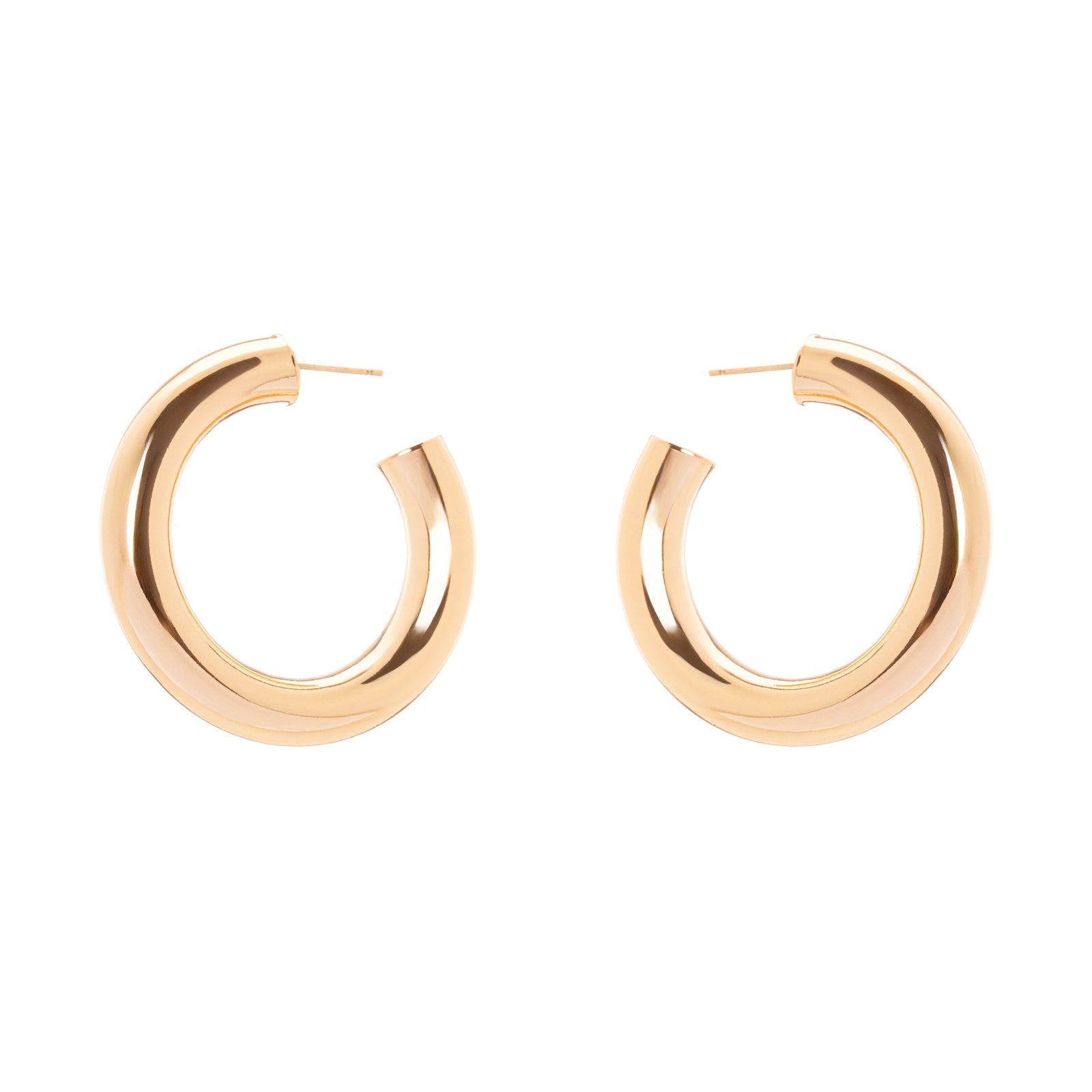 Domus Large Hoop Earrings - Gold - Sodini Bijoux