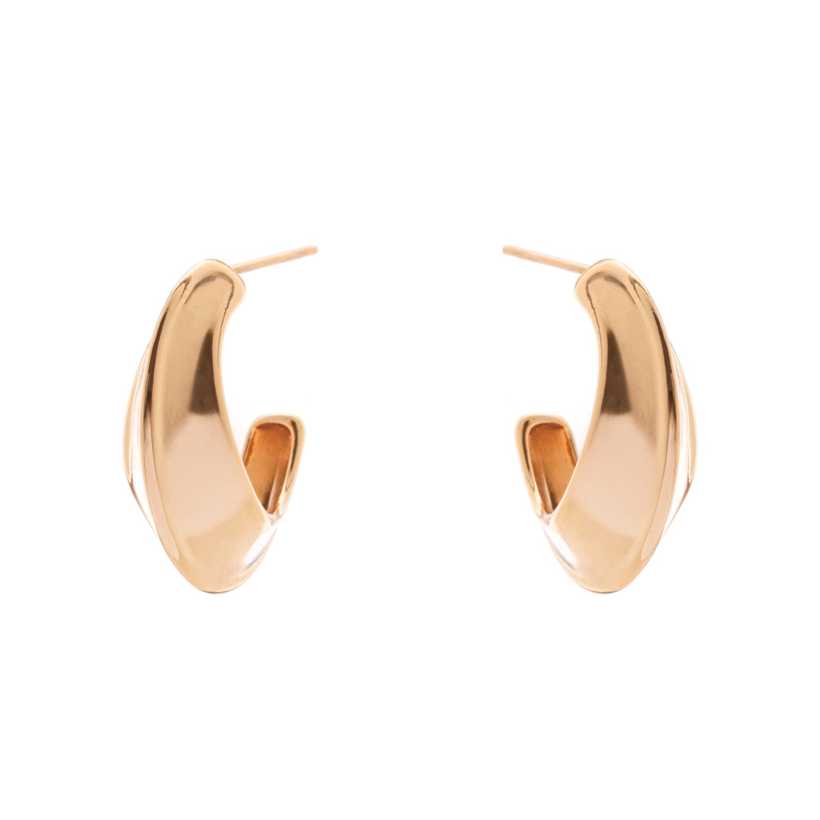 Orecchini cerchio a spicchio Domus - Oro - Sodini Bijoux