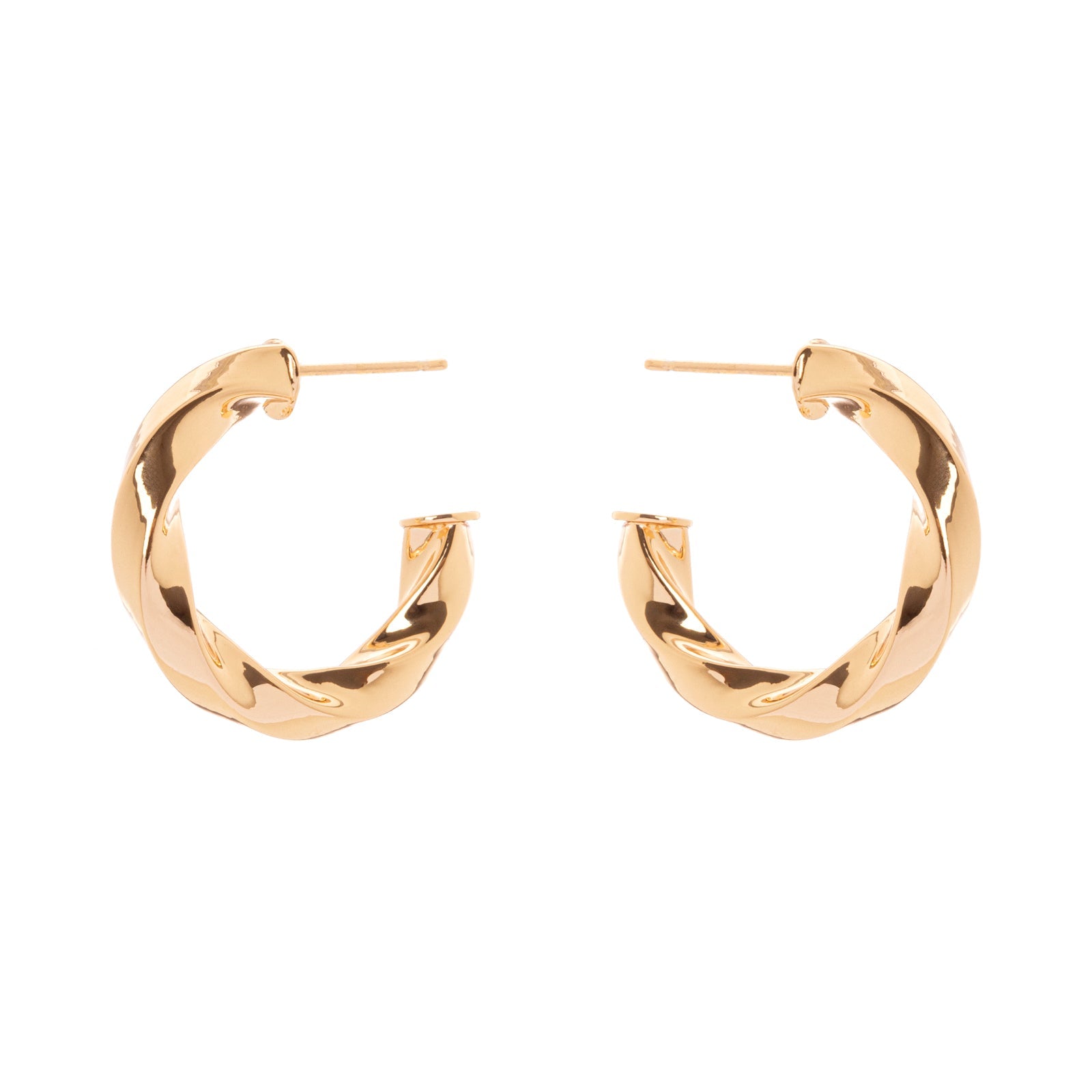 Orecchini Nuovi Con Etichette Orecchini Creoli In Oro Giallo 375/9k Orecchini Nuovi Con Etichette Orecchini Creoli In Oro Giallo 375/9k