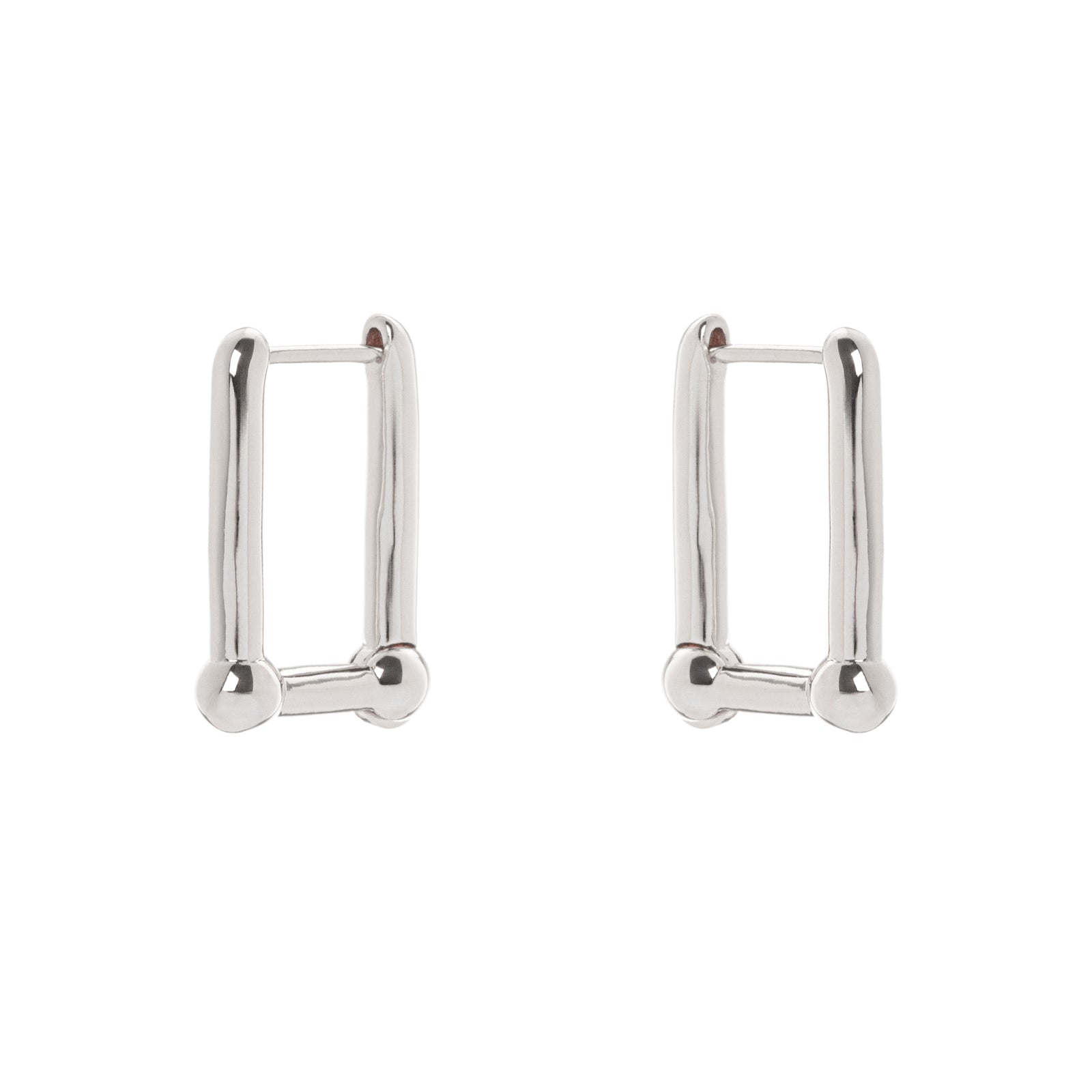 Domus Square Earrings - Silver - Sodini Bijoux