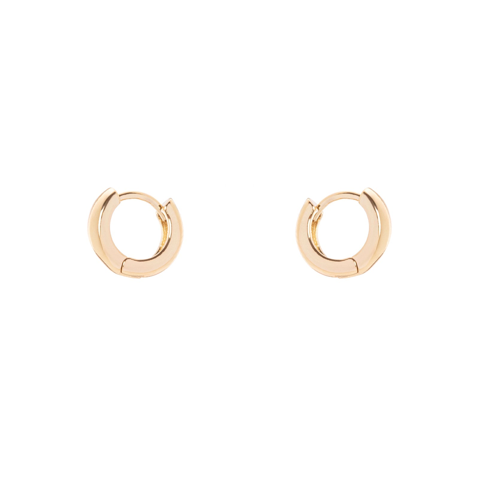 Piccoli orecchini cerchietto lineare Domus - Oro - Sodini Bijoux