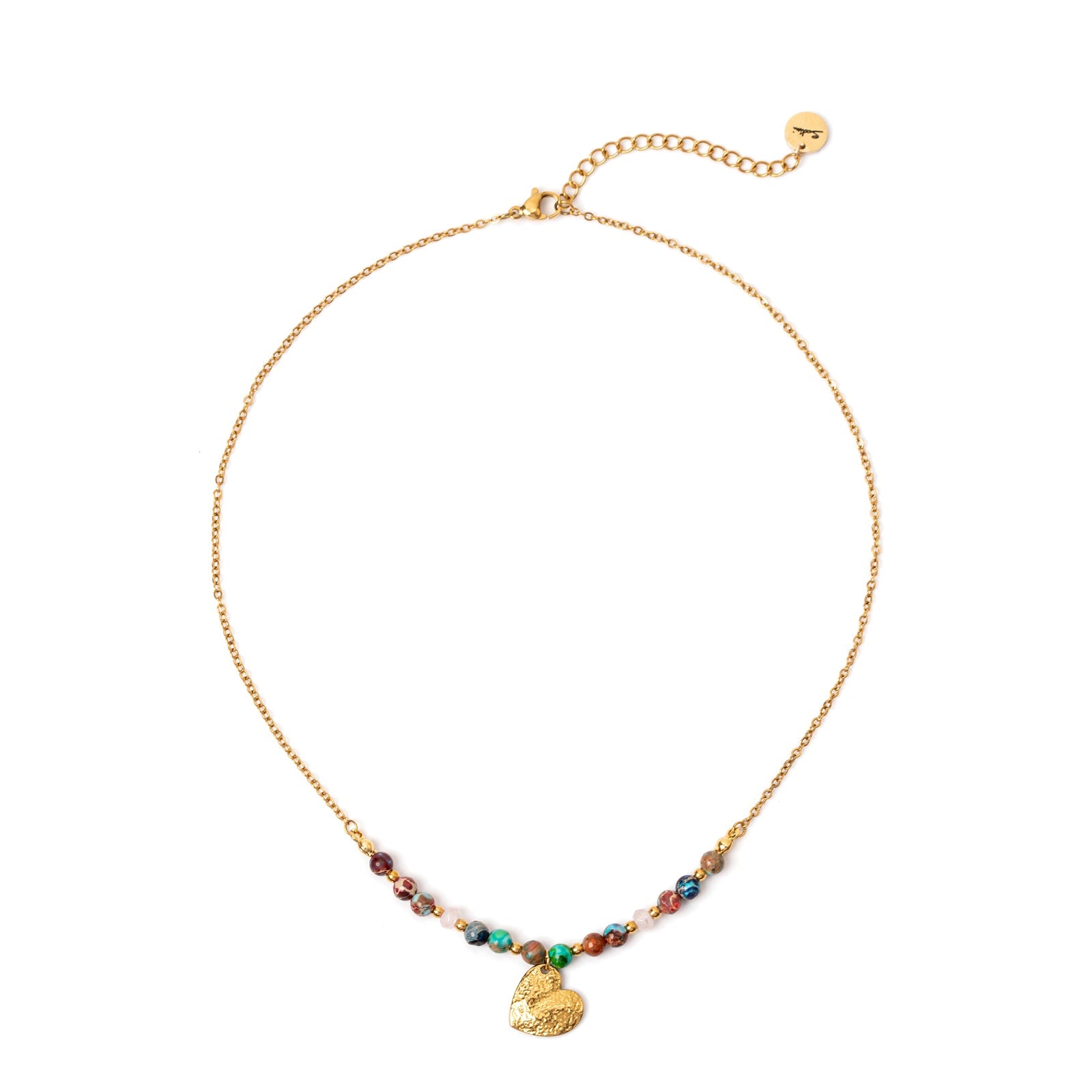 Girocollo catena, sfere e cuore Fortaleza - Multicolor - Sodini Bijoux