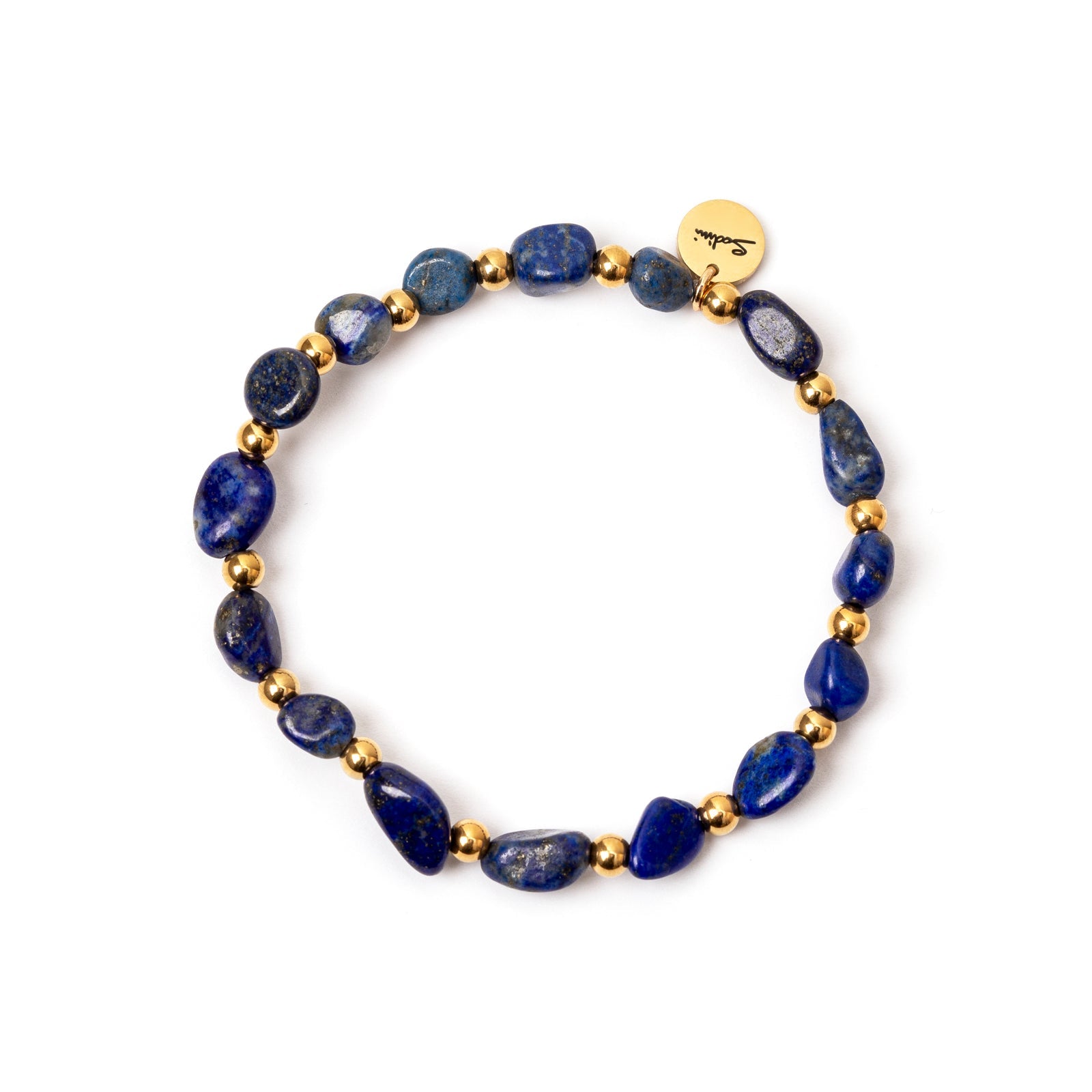 Bracciale elastico ciottoli Fortaleza - Blu - Sodini Bijoux