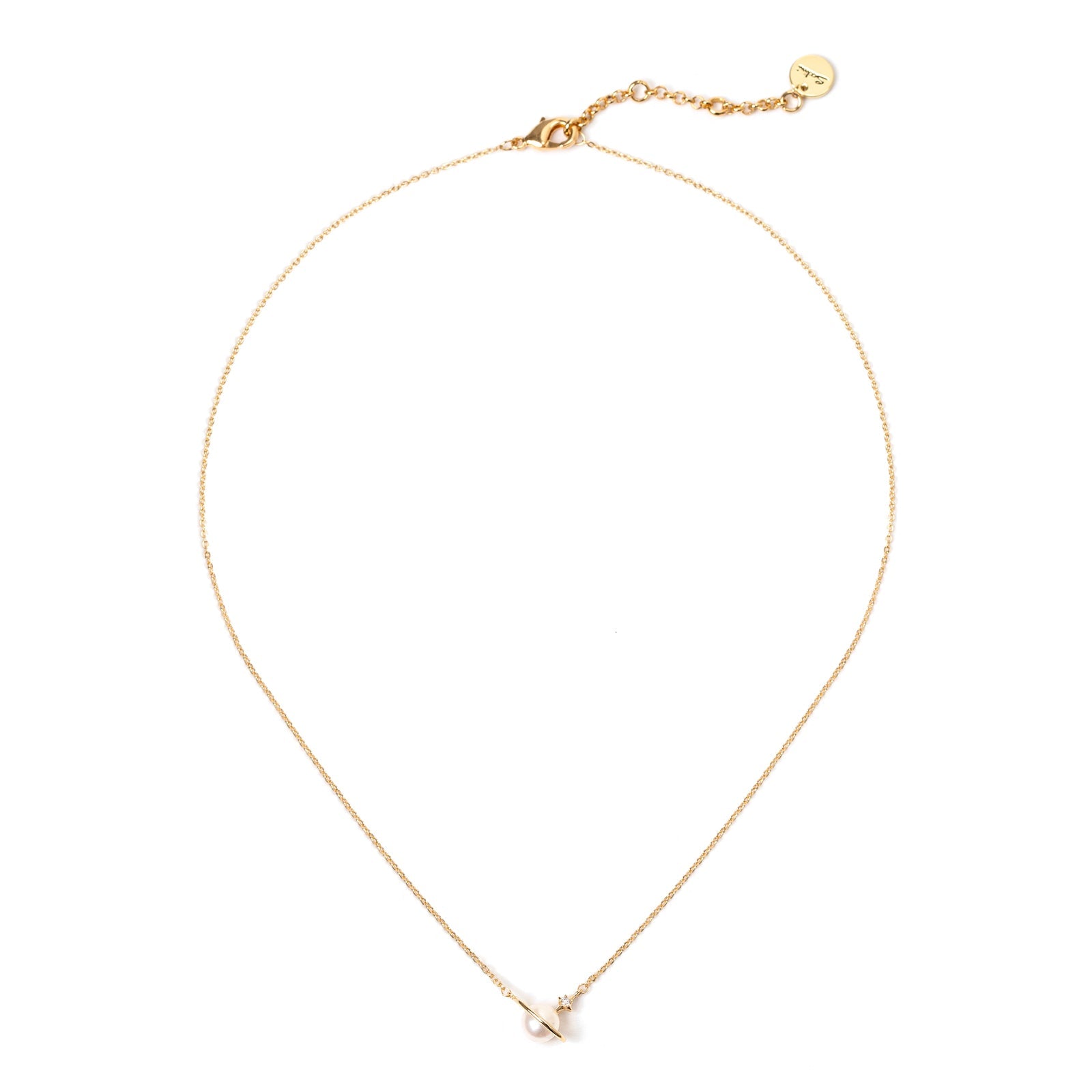 Collana a catena e perla al centro Confettis - Bianco - Sodini Bijoux