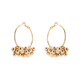 Domus Circle and Cluster Earrings - Gold - Sodini Bijoux