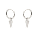 Orecchini cerchio e cuneo Domus - Argento - Sodini Bijoux