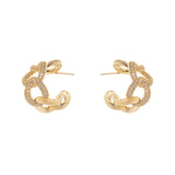 Hoop earrings and intertwined rings Ginevra - Gold - Sodini Bijoux