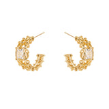 Orecchini a tre file e maglie intrecciate Ginevra - Oro - Sodini Bijoux