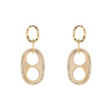 Earrings with marine chain link Ginevra - Gold - Sodini Bijoux