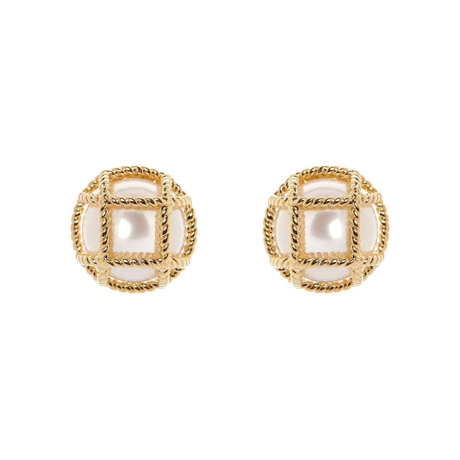 Orecchini a cupola e reticolo Ginevra - Oro - Sodini Bijoux