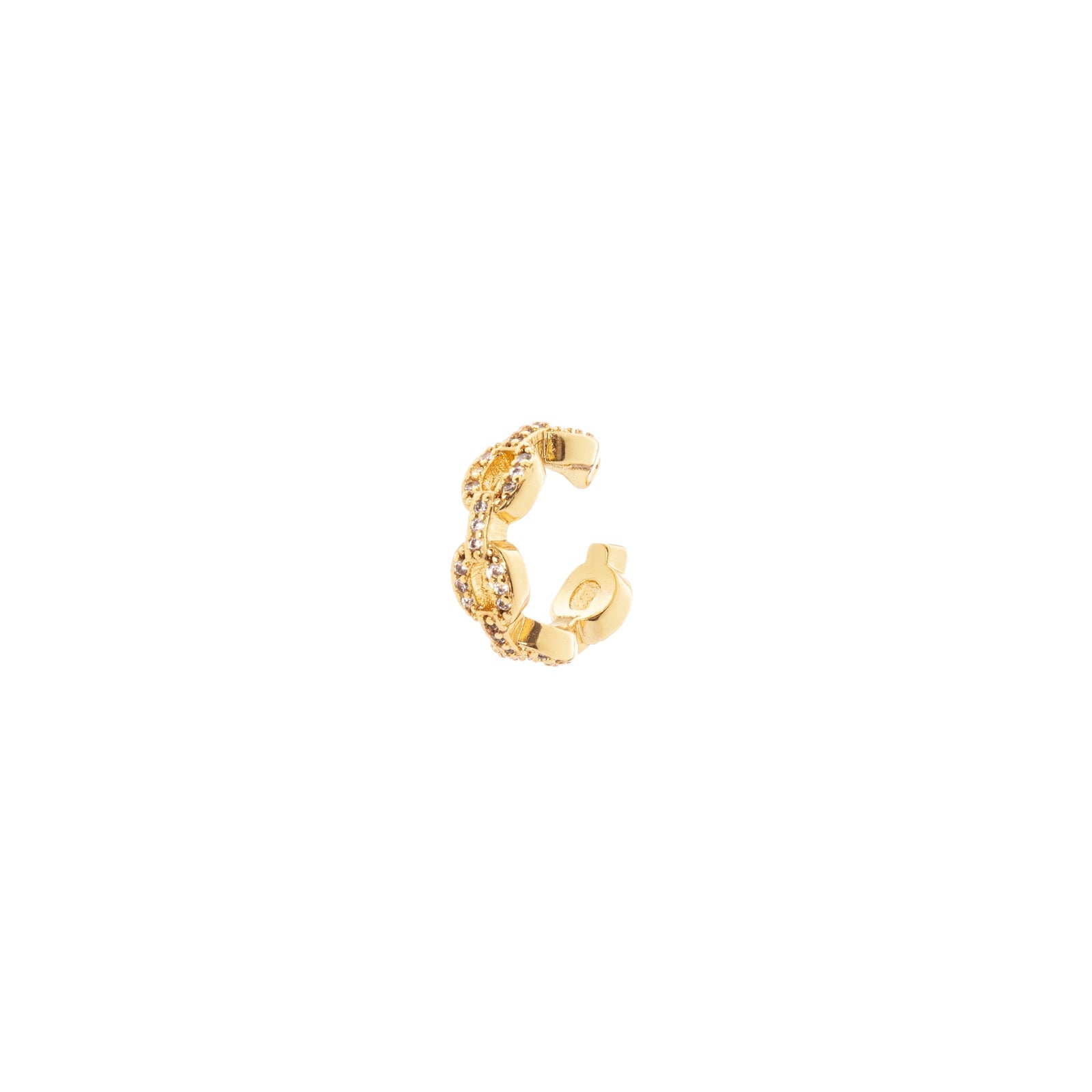 Orecchino ear cuff a mini cerchio e anelli Rania - Oro - Sodini Bijoux