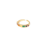 Anello di zirconi cromatici Rania - Multicolor - Sodini Bijoux