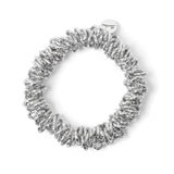 Bracciale elastico finitura zigrinata Vasilissa - Argento - Sodini Bijoux