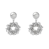 Orecchini a cerchio pendente Vasilissa - Argento - Sodini Bijoux