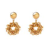 Orecchini a cerchio pendente Vasilissa - Oro - Sodini Bijoux