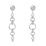 Orecchini ad anelli concatenati Vasilissa - Argento - Sodini Bijoux