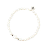 Bracciale elastico perle Moonskin - Bianco - Sodini Bijoux